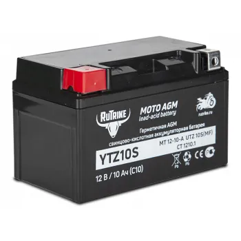 Тяговый стартерный аккумулятор Rutrike YTZ10S (12V/10Ah) (UTZ10S, CT 1210.1, MT 12-10-A)
